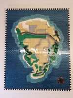 Isla Nublar Lego MOC in der Endphase Jurassic Park