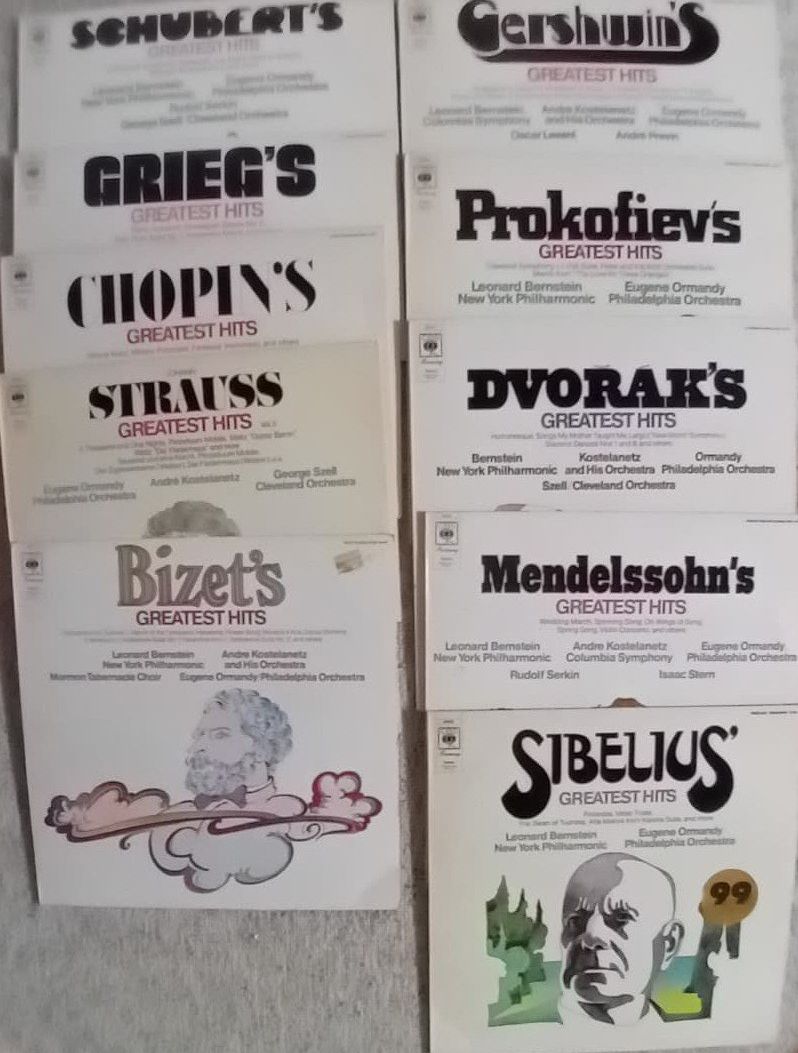 Dischi in vinile: Composers Greatest Hits Serie Set mit 10 LP's – Usato da Steinhausen venduto da Vilivinili