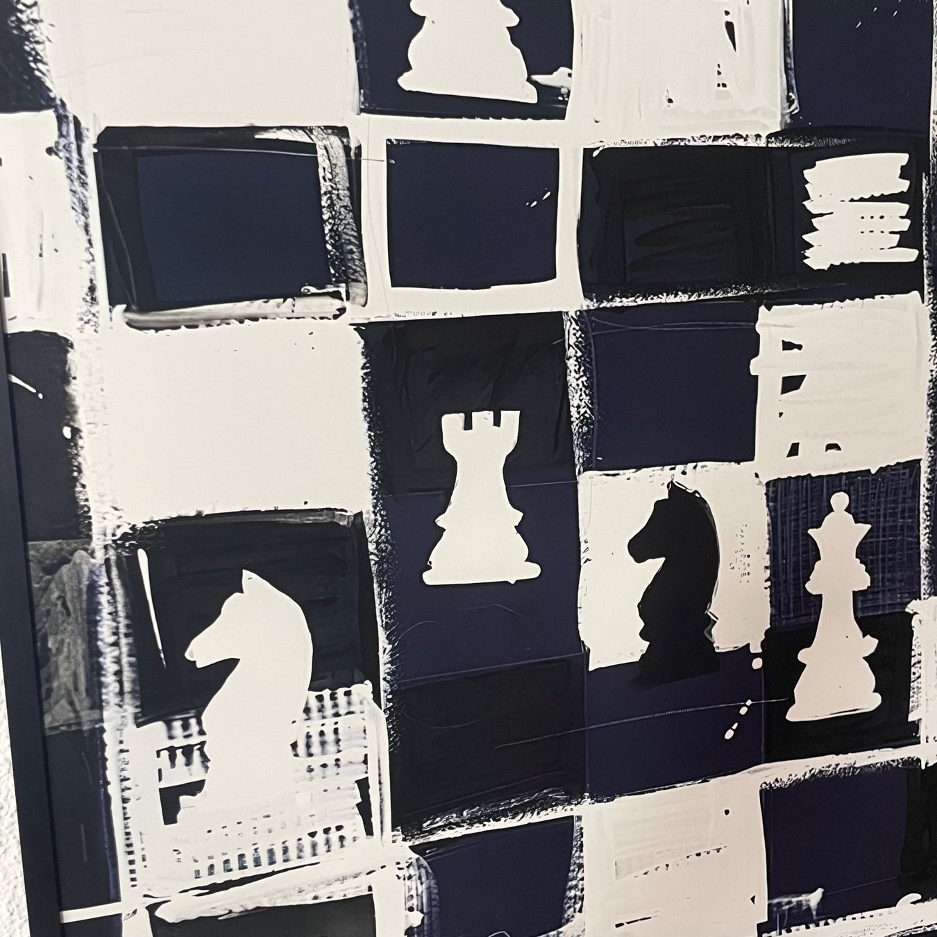 Poster & Bilder: Schach Chess Bild Moderne Kunst Expressionismus König Dame – Neu (gemäss Beschreibung) aus St. Niklausen LU von Stefan_Bammert_Art 3