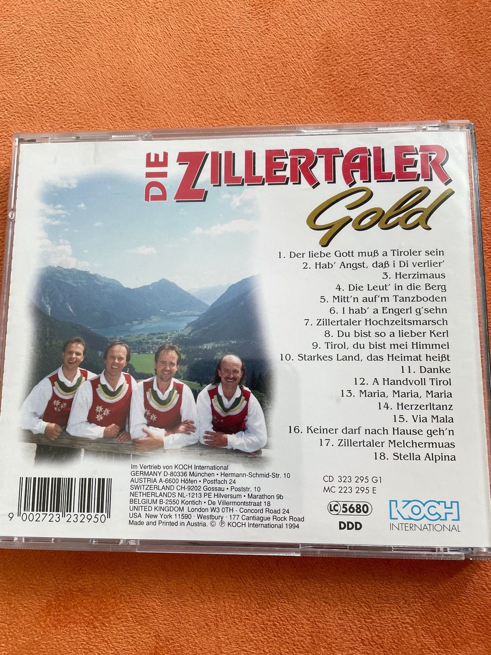 CD: Die Zillertaler Gold CD - 18 Super Hits - Top Zustand! – Usato da St.Gallen venduto da Korb0 1