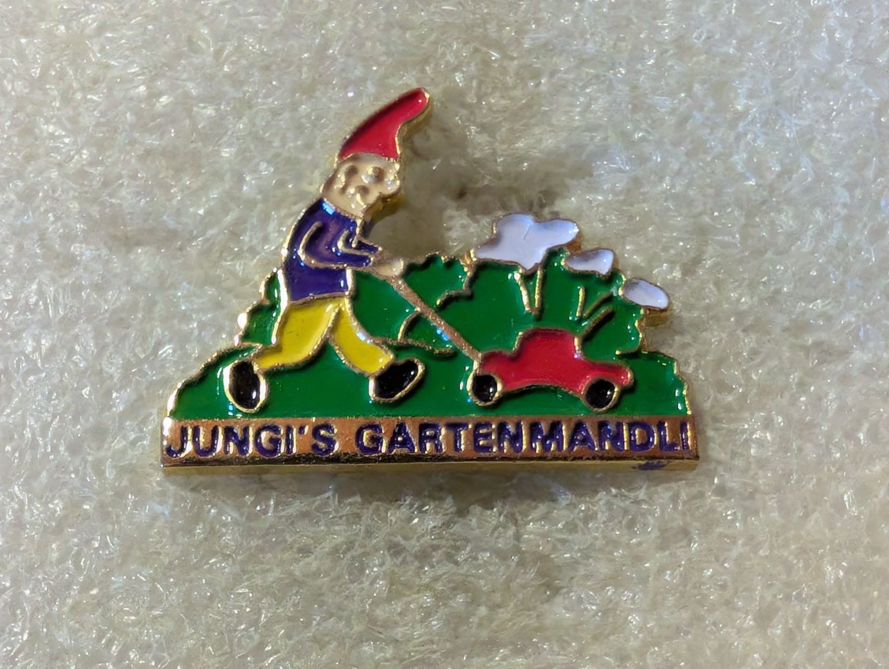Placchette & Badge: Ansteckpin 229: Jungi's Gartenmandli – Usato da Oppligen venduto da Pin-Fall-Shop