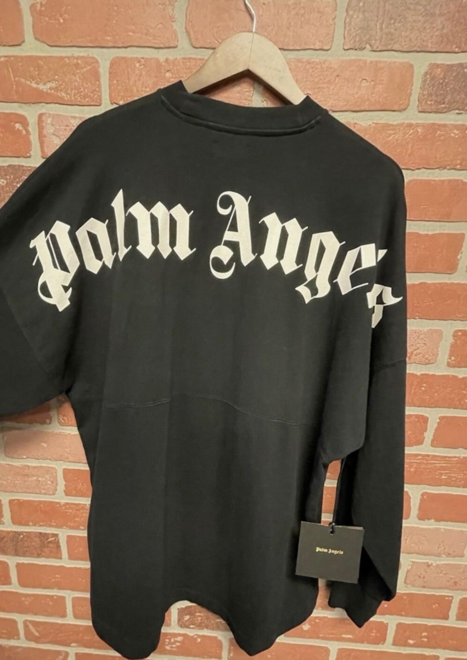 Palm Angels T-shirt: Palm Angels Langarmshirt Black Off-White TEE – Nuovo e nell'imballaggio originale da Zollikerberg venduto da Onetop 2