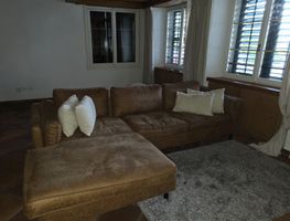 Grosses L-Sofa / Ecksofa in Braun