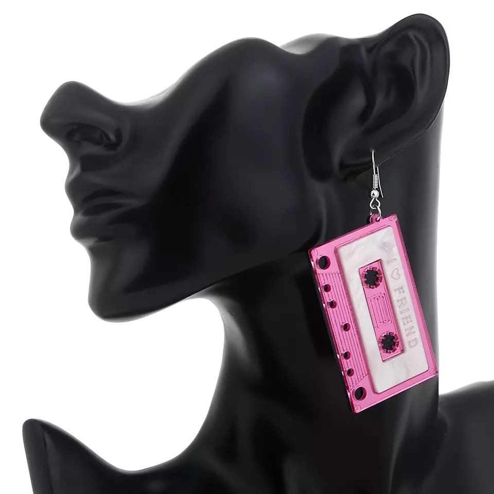 Orecchini pendenti & Orecchini a lobo: Ohrringe Rosa "Tape" – Nuovo e nell'imballaggio originale da Baden venduto da rocket85 5