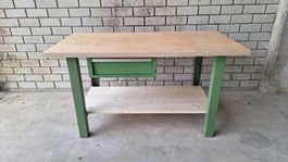 Werkbank Massivholz 1600×810×890 mm
