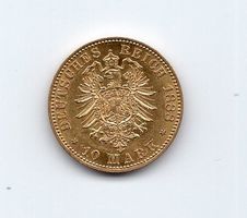 (39) Preussen 10 mark 1888 Friedrich gold