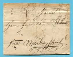 Faltbrief von Zürich nach Wädenschweil 1831