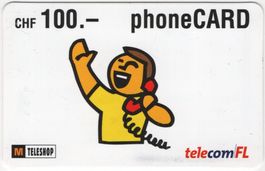 100 CHF TelecomFL Migros Prepaid Telefonkarte