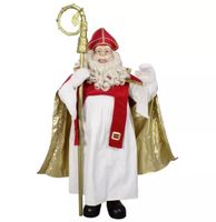 LETZTER Nikolaus mit Stab und goldenem Umhang 110cm
