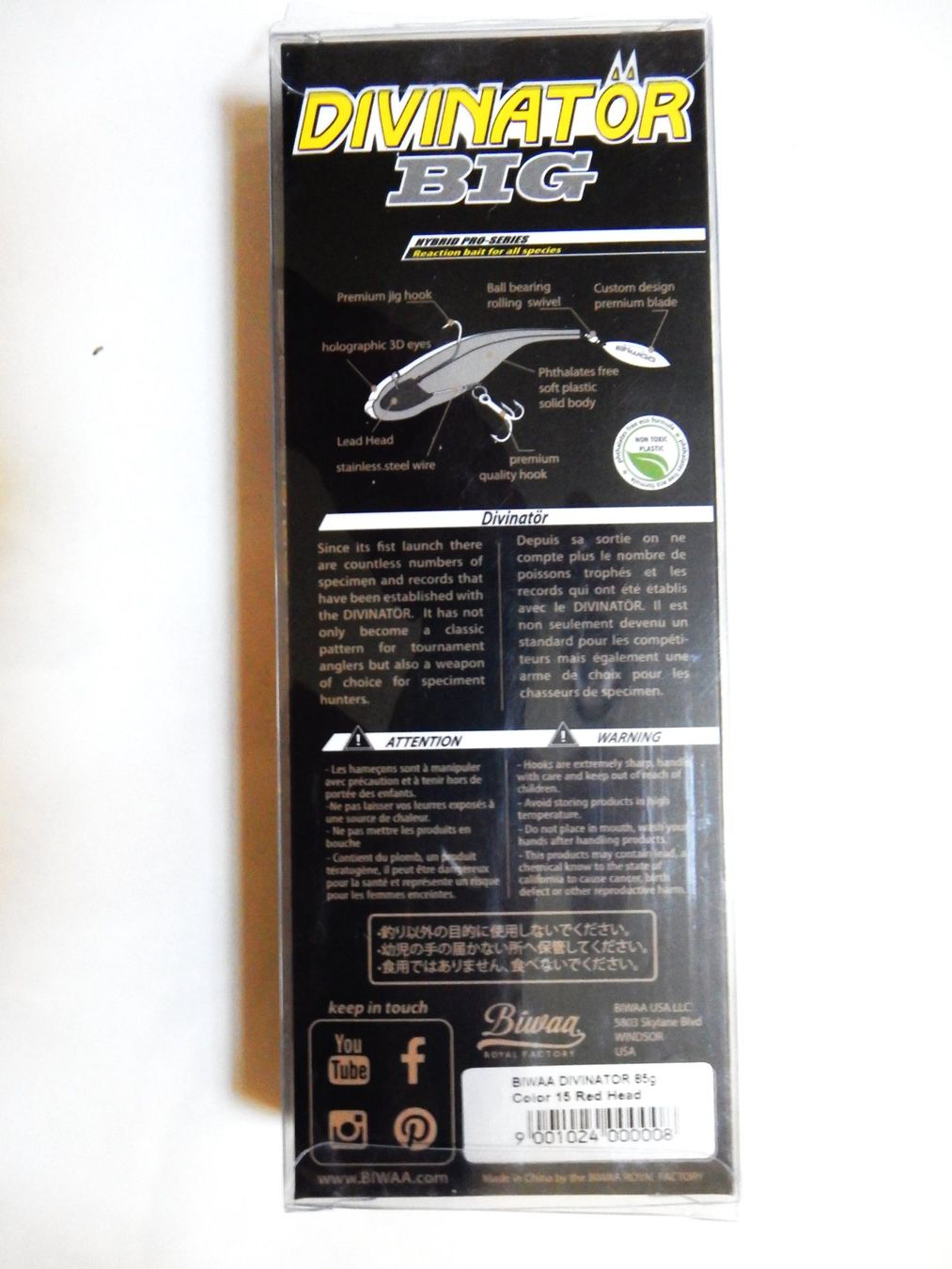 Esche: Biwaa Divinator BIG 85gr. mit Drilling und Spinnerblatt – Nuovo e nell'imballaggio originale da Bellmund venduto da flo50 1
