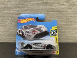 Hot Wheels 2016 Ford GT Race Silber, Sammlerstück! OVP