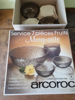 Vintage Arcoroc Schüssel Set "Marguerite" 7-teilig Top!