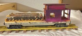 BAHNDIENSTWAGEN+GITTERBRÜCKEN VON LIONEL SPUR 0