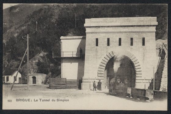 Ansichtskarten: AK Brigue, Le Tunnel du Simplon – Gebraucht aus Berlin von bartko-reher