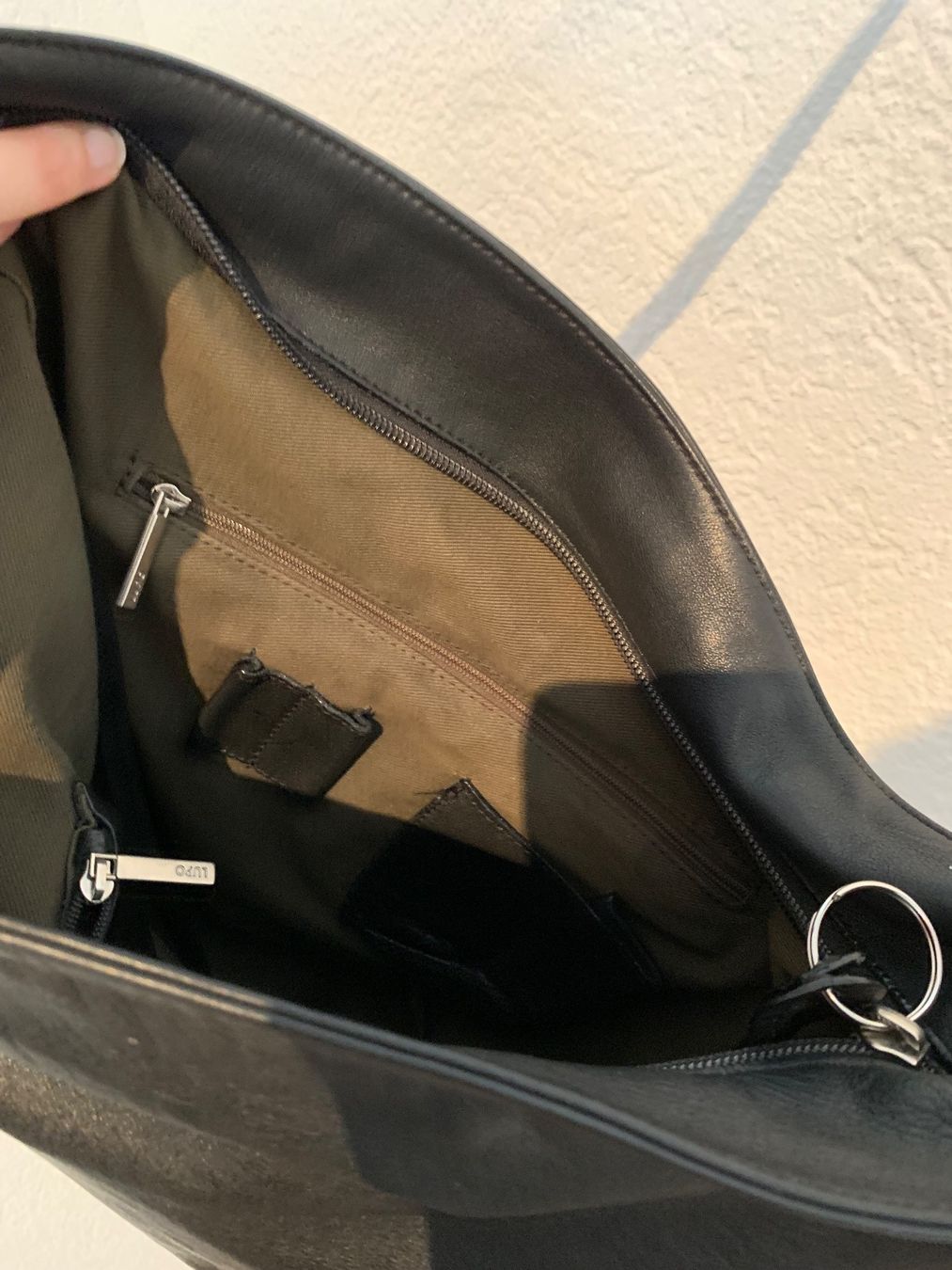 Borse da donna: Lupo echt Leder Tasche Beuteltasche schwarz – Usato da Fislisbach venduto da KolibriSecondhand 8