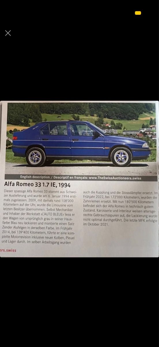 Alfa Romeo Automobili: Alfa romeo 33 1.7 i.e – Usato da Spiez venduto da Steven037 5
