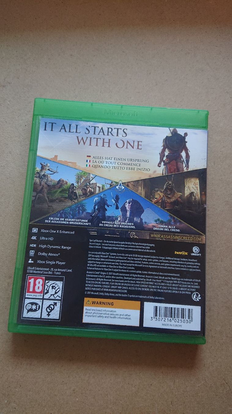 Giochi: Assassin's Creed Origins Xbox One  – Usato da Chur venduto da FreakofRarity 1