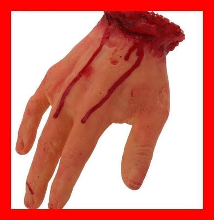 abgehacktes Handgelenk Scary Blut Blood Halloween Horror