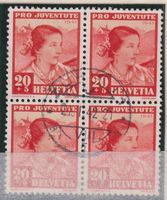 Z85b) 1941 Pro Juventute J99, 4.Block, Vollstempel