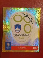 Topps Euro 2024 Sticker Wappen SVN 1 SLOVENIJA GOLD