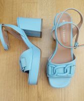 Sandales cuir Ralph Harrison turquoise, neuves, taille 37