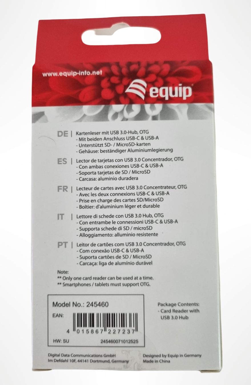 Lettori di schede: EQUIP Kartenleser mit USB 3.0-Hub – Nuovo (secondo la descrizione) da Wangen b. Olten venduto da Restwert_Wangen 2