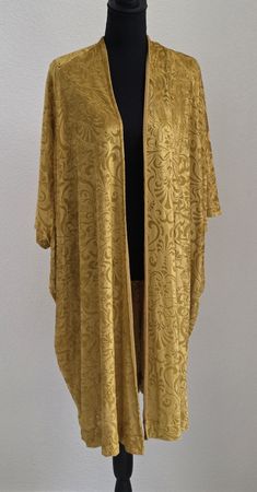 Kimono Zara Trafaluc Grösse M/L gelb Samt