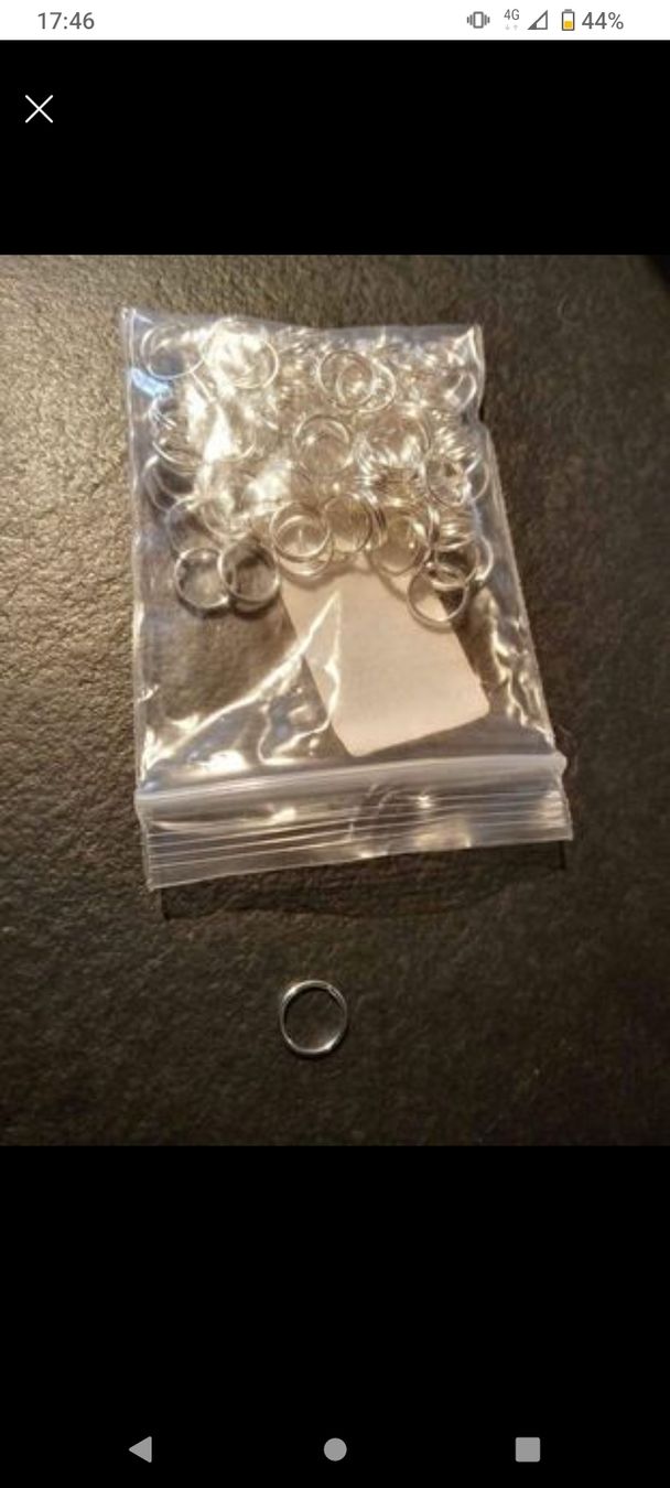 Kit bricolage: 100 Stück Ringe silbern – Nuovo e nell'imballaggio originale da Rehetobel venduto da Modi98
