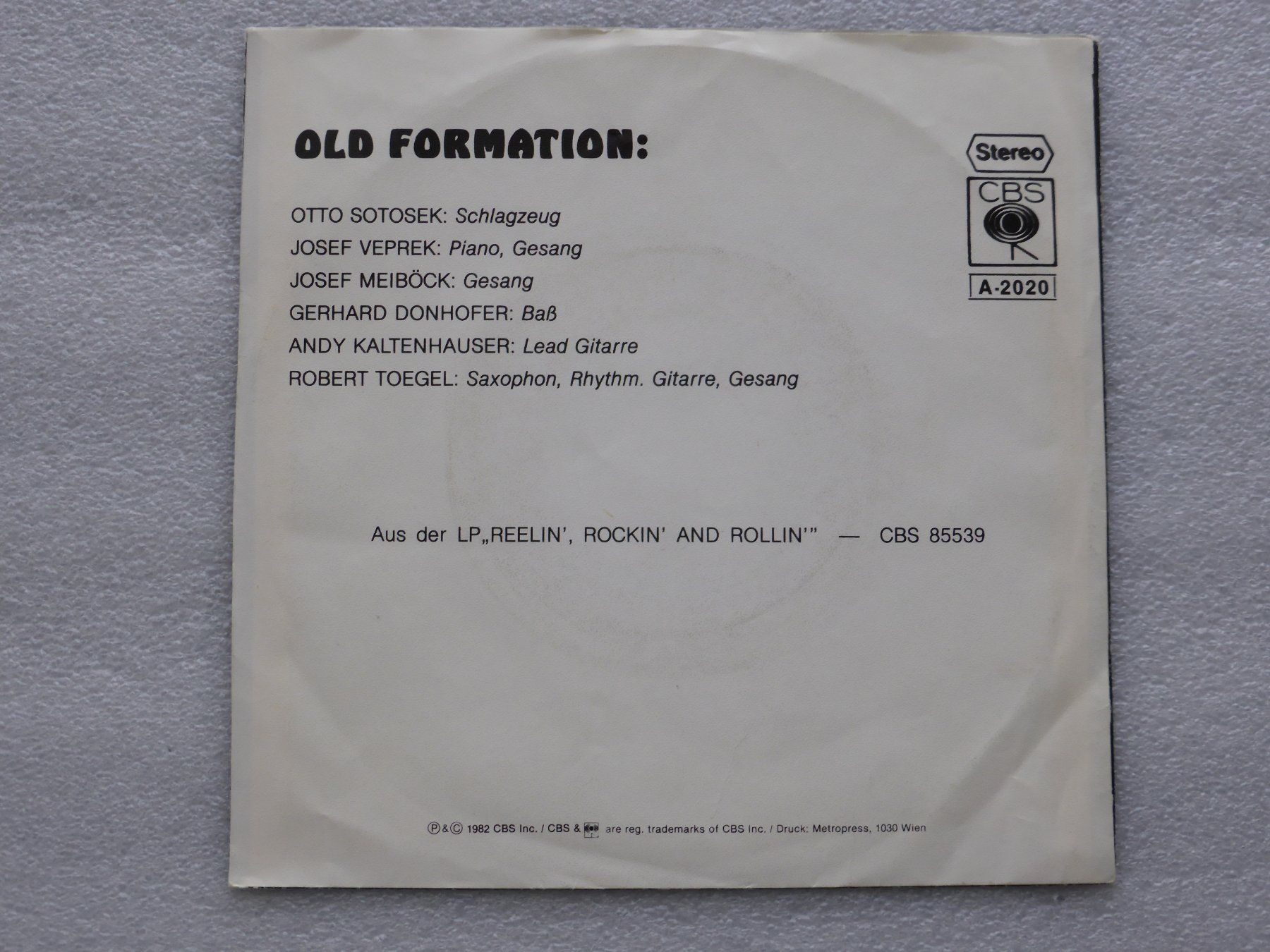 Dischi in vinile: Vinyl Single   OLD FORMATION – Usato da Küssnacht am Rigi venduto da Mondkinder 3