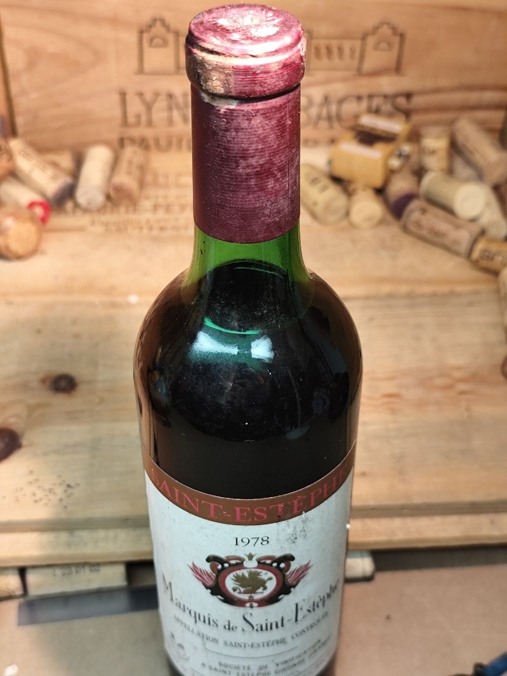 Vino: 1978 Marquis de Saint-Estèphe – Nuovo e nell'imballaggio originale da Büsserach venduto da Vintage-vins 1