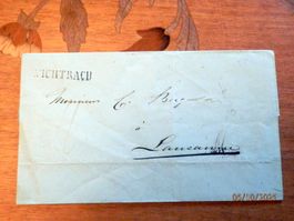 Vorphilabrief, Balken-O, Wichtrach - Lausanne, 28.Aug.1850,