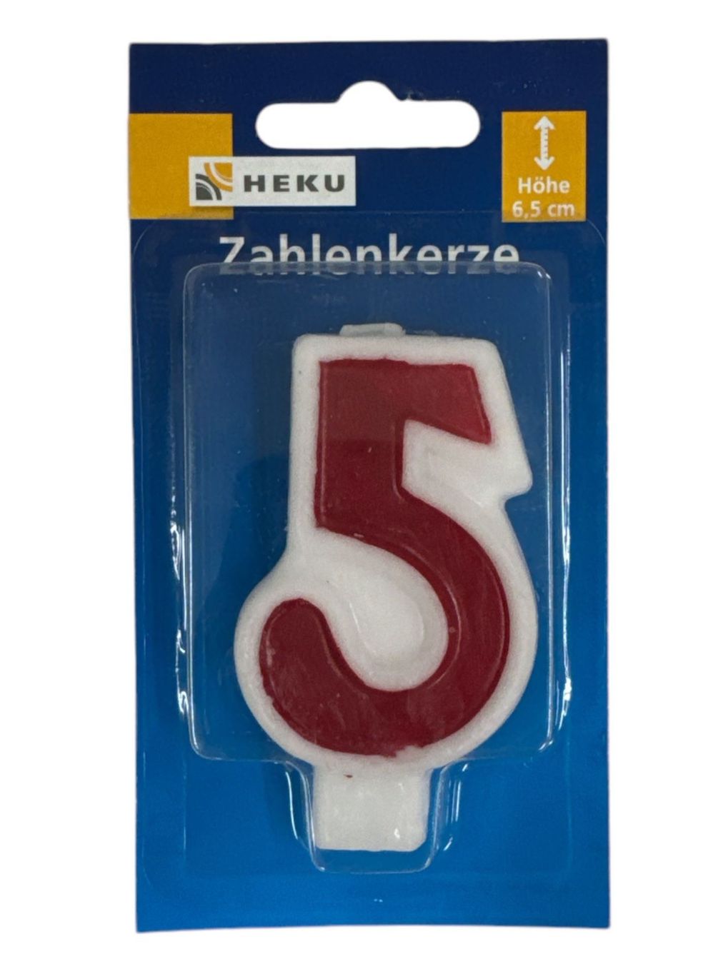 Kerzen: Zahlenkerze 6.5 cm 5 – Neu und originalverpackt aus Oensingen von Liquidations-Shop