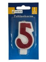 Zahlenkerze 6.5 cm 5