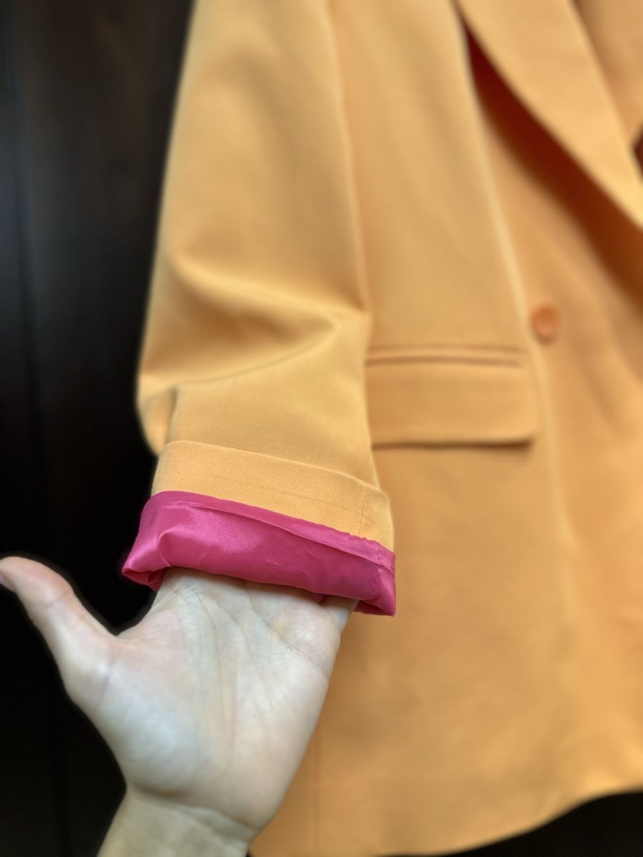 Jacken: Blazer orange / fuschia 1 size + étiquette – Neu und originalverpackt aus La Croix (Lutry) von secondhandZara 1