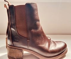 Timberland Chelsea Boots aus braunem Leder