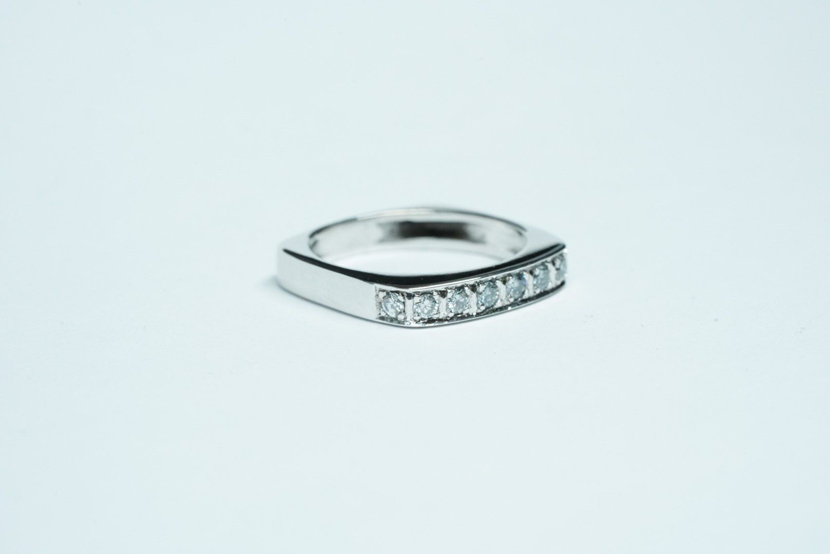 Anelli: 18k Weissgold Diamantring – Usato da Bülach venduto da Re-Jewelled 1