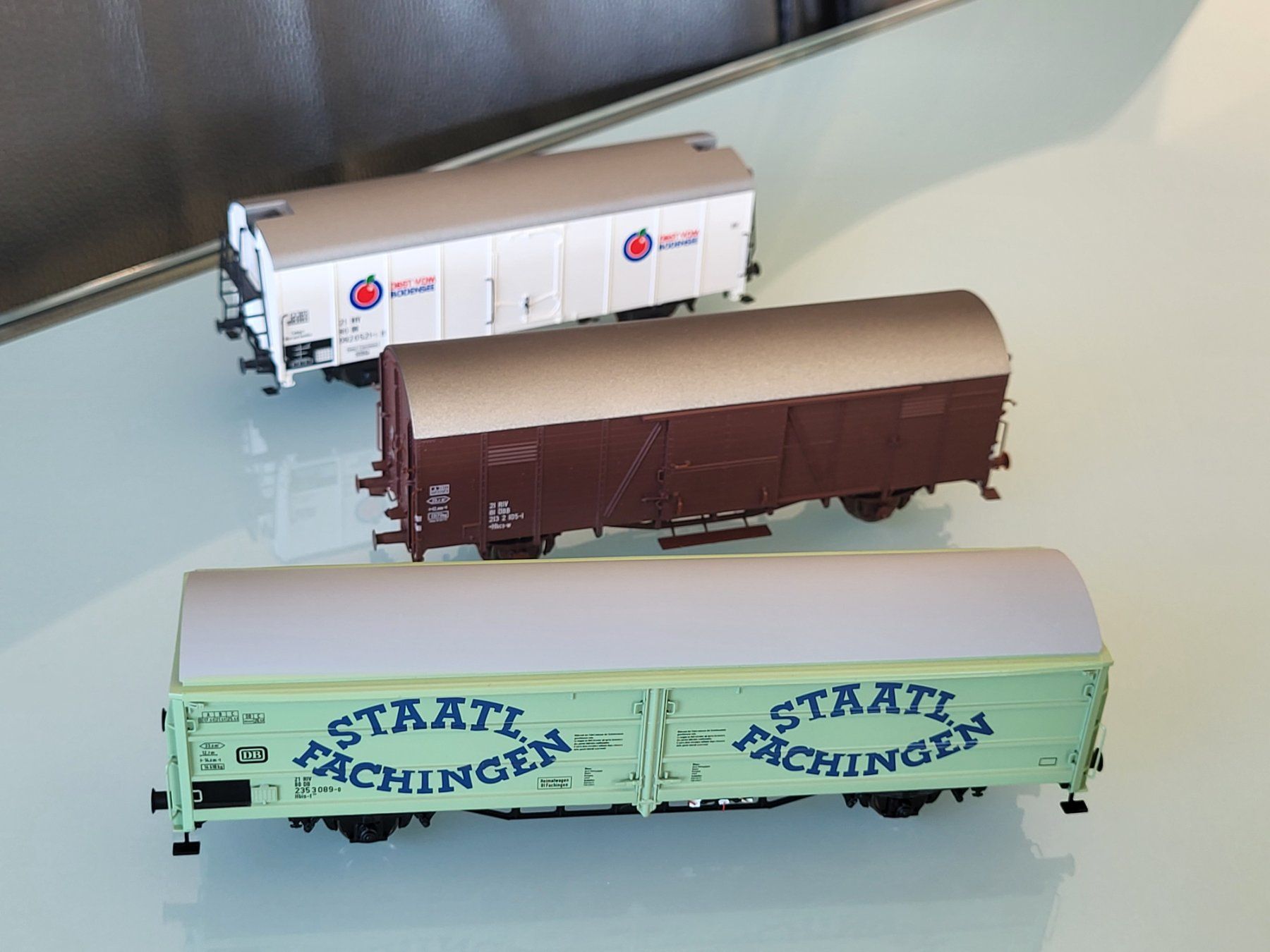 Brawa Modellini di ferrovie: H0  BRAWA  DB & ÖBB  3 Stk. Güterwagen – Nuovo (secondo la descrizione) da Oberburg venduto da sensetal 2