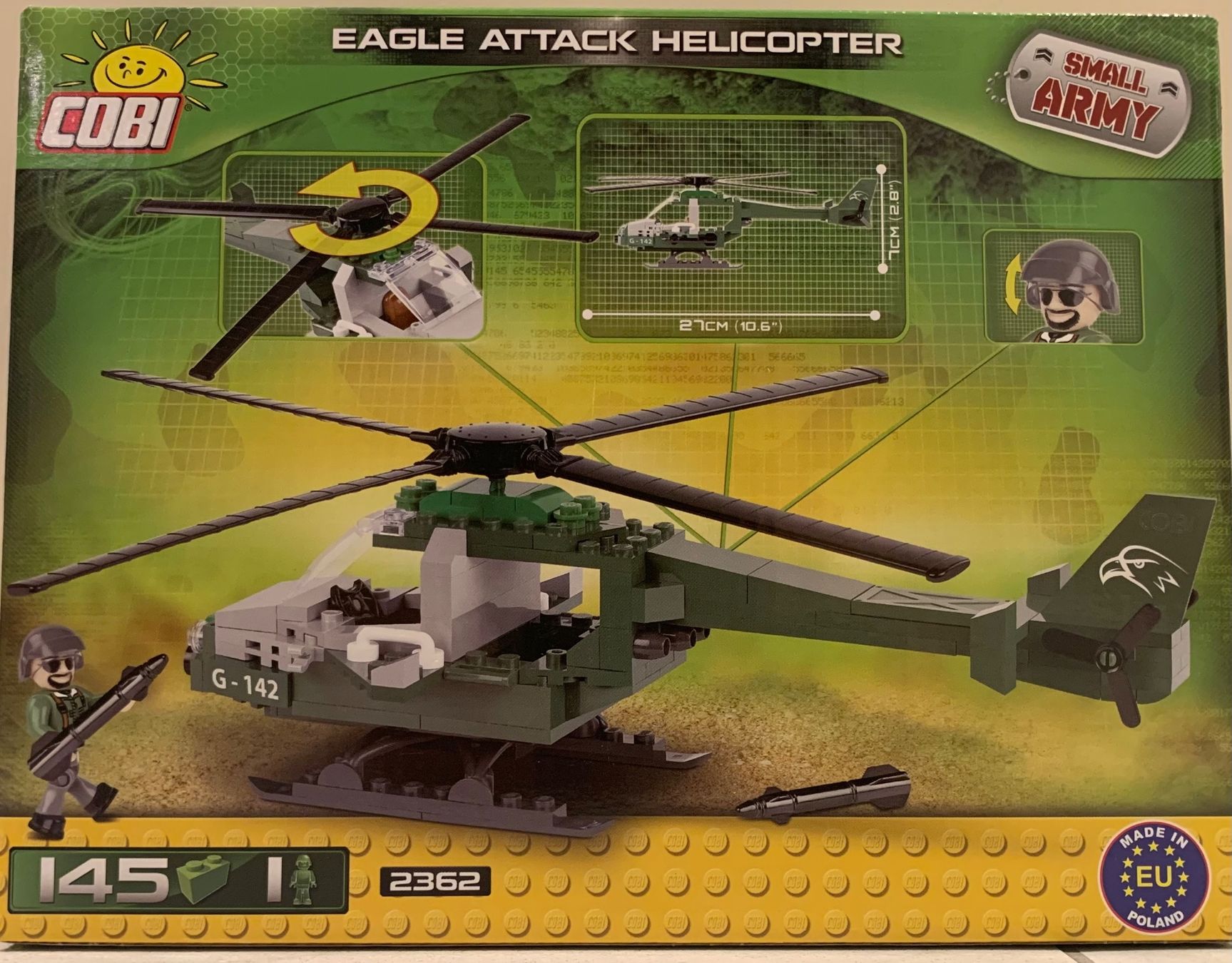 Cobi Kit di costruzioni: Cobi 2362 Eagle Attack Helicopter Small Army – Nuovo e nell'imballaggio originale da Samstagern venduto da Msharki