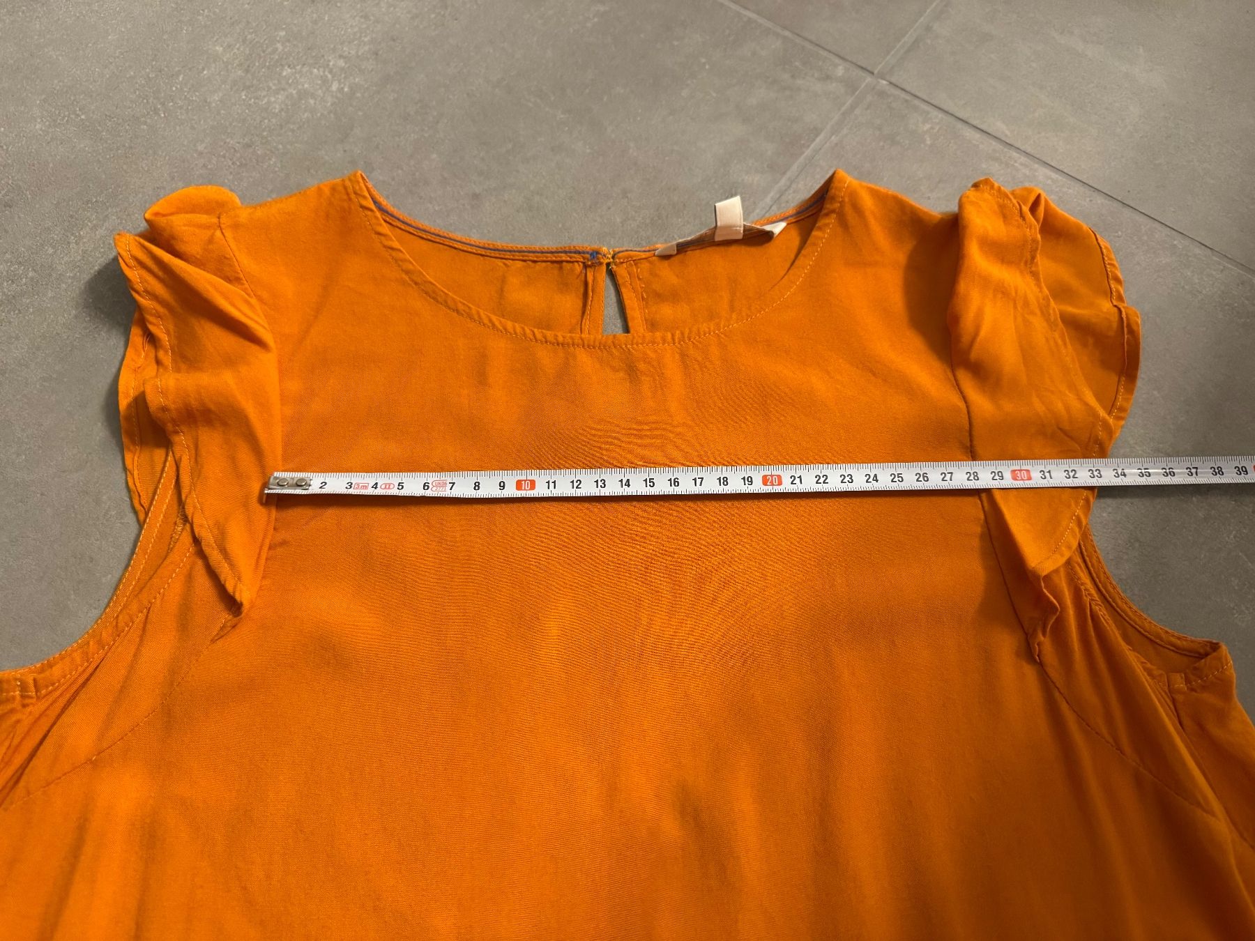 Tom Tailor Blusen: Tom Tailor Bluse in Orange mit Volants, Gr. S – Gebraucht aus Frick von Cirilla 7