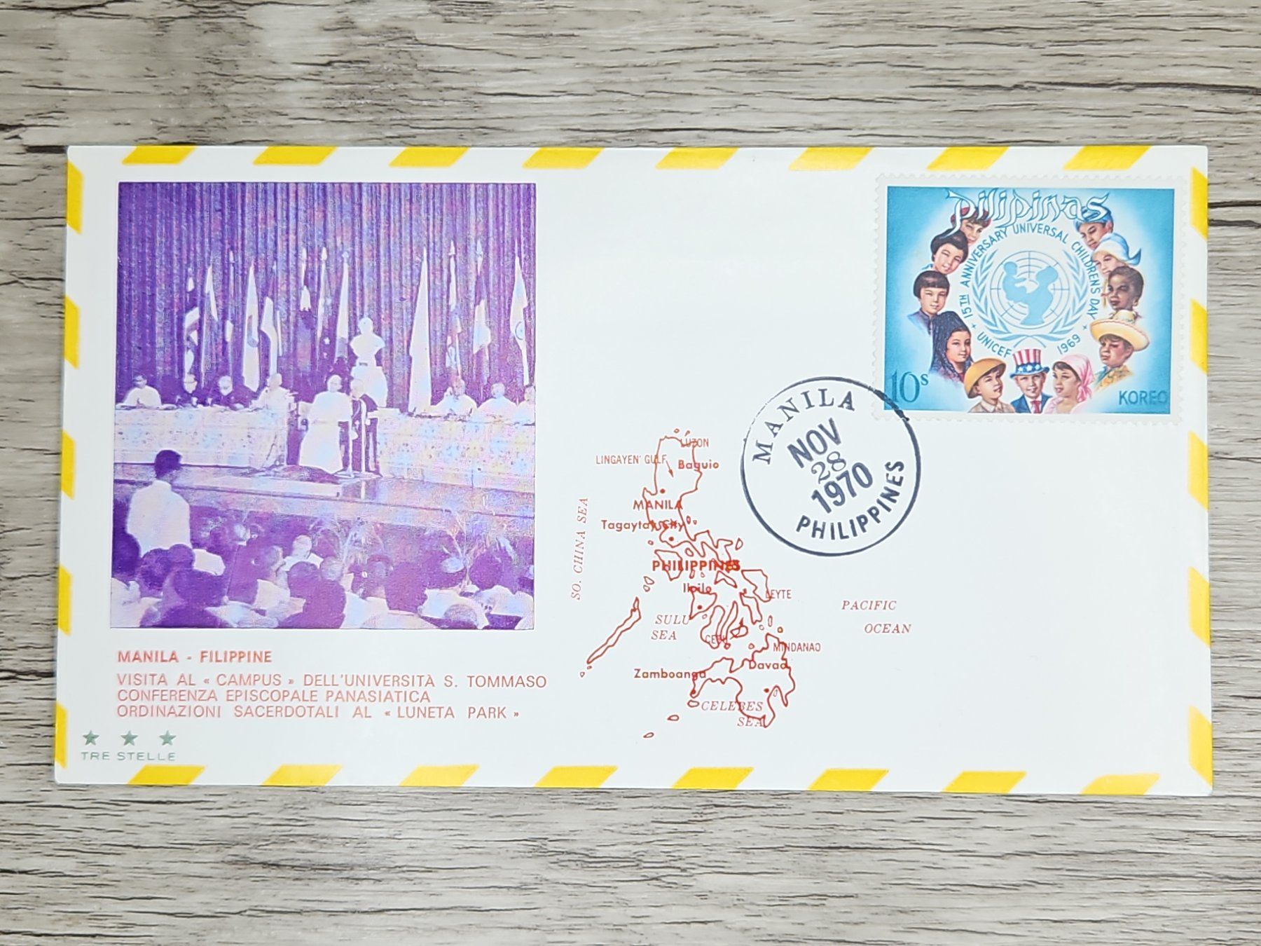 Tutti i francobolli: CL05 Enveloppe + Timbre Philippines 1970 – Usato da Cousset venduto da Patrick_Collections