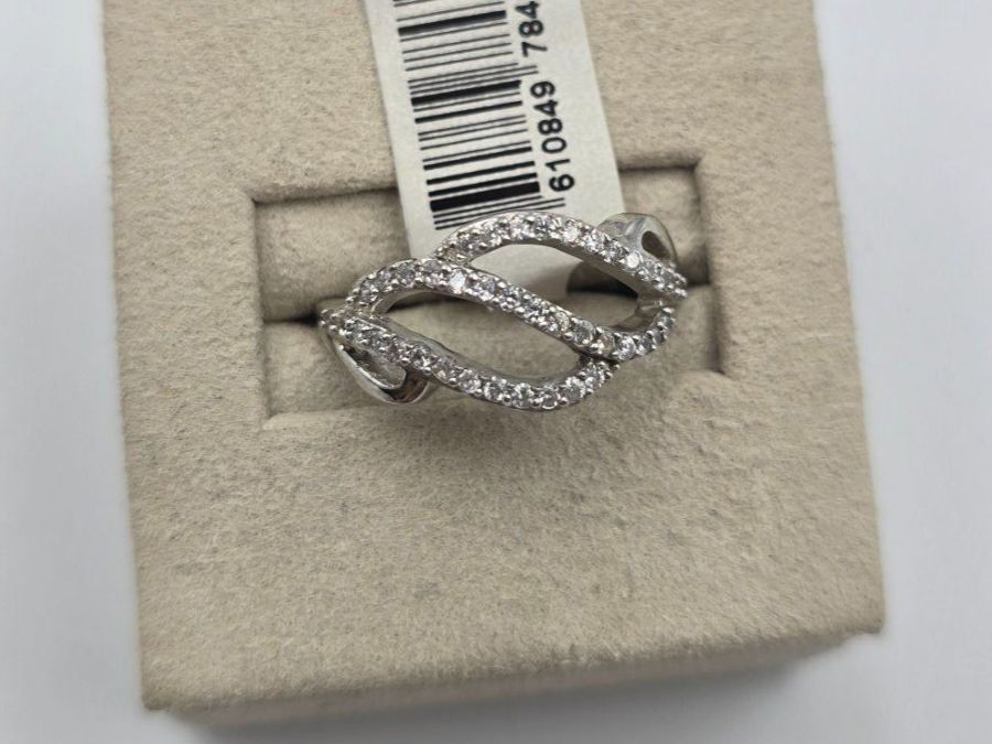 Anelli: Ring Silber 925 Zirkonia Gr. 52 – Nuovo e nell'imballaggio originale da Zug venduto da gold.schmuck 1