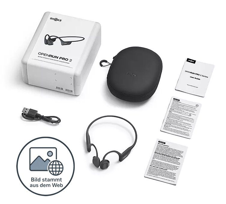 Shokz Casques audio: Shokz OpenRun Pro 2 USB C Schwarz Bone Conduction Kopfhörer – D'occasion à Rothenthurm par EinfachSicherDigital 1
