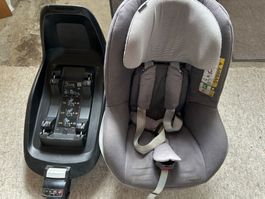Maxi Cosi Babyschale mit Base, Grau, Guter Zustand!