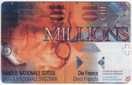 10 CHF MILLIONS - seltene Prepaid Telefonkarte