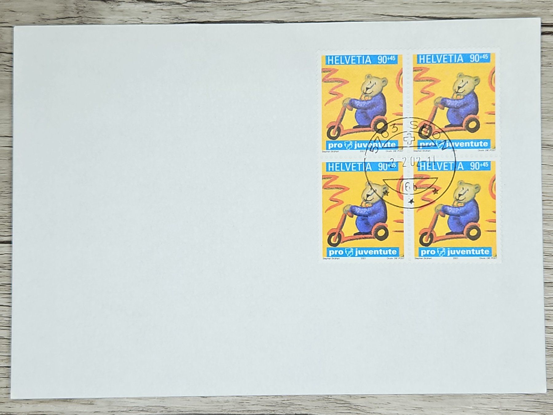 Tutti i francobolli: CL02 Enveloppe + Timbre Suisse 2002 – Usato da Cousset venduto da Patrick_Collections