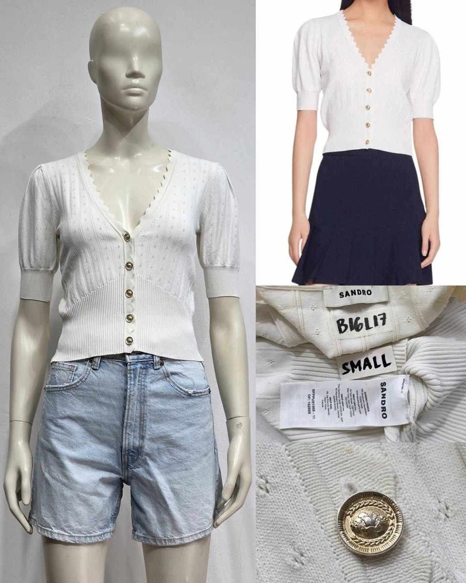 Sandro Camicette: Sandro White Blouse – Usato da St.Josefen venduto da lop_lh8d
