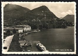 AK Lugano, Panorama con Mte. Br, 1939