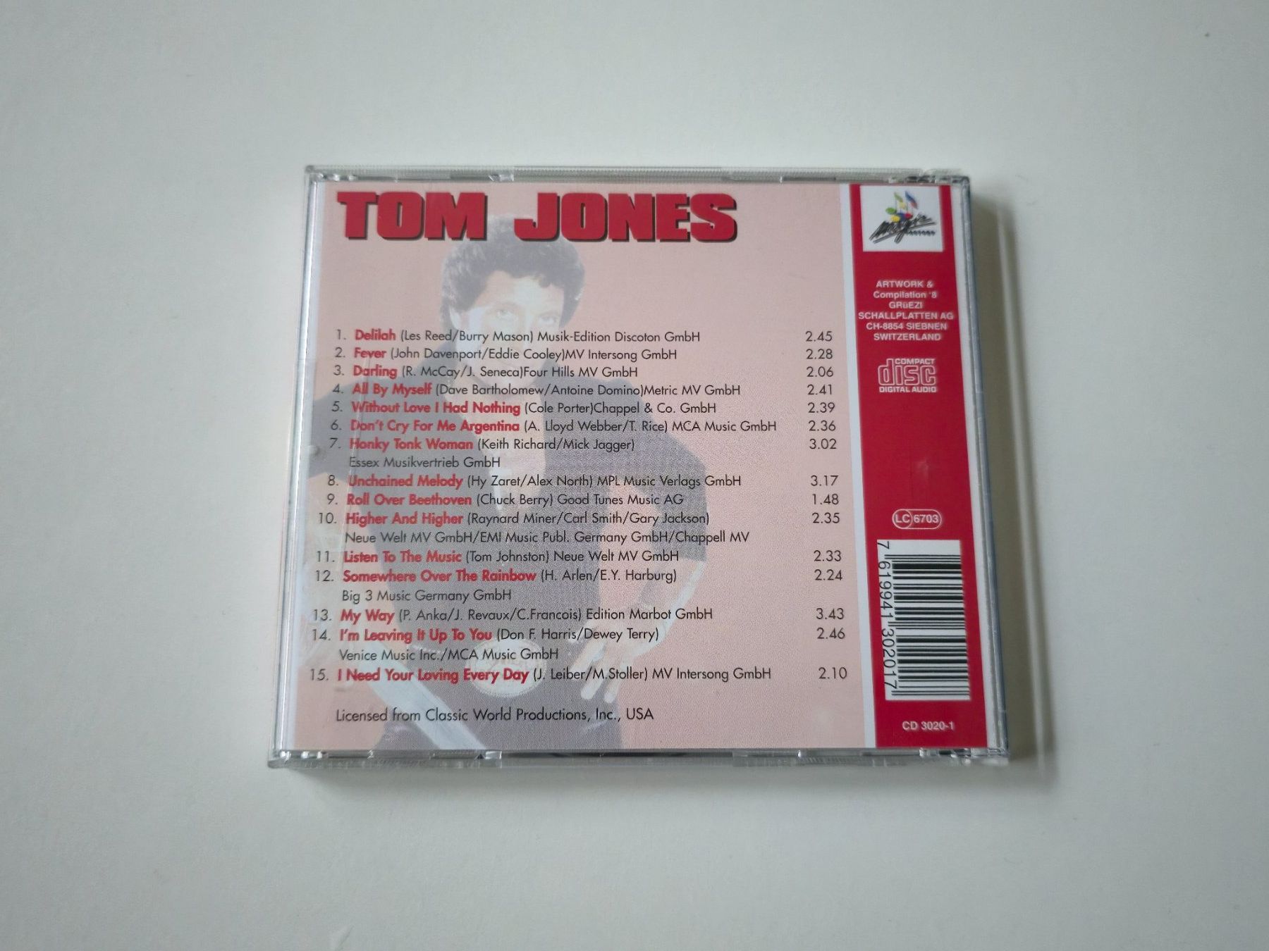 CD: CD Tom Jones Live CD 1 – Usato da Dättlikon venduto da Wundertuete_ 1