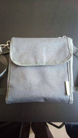 Leichte Wickeltasche Faltbar Grau Baby Wickelunterlage 