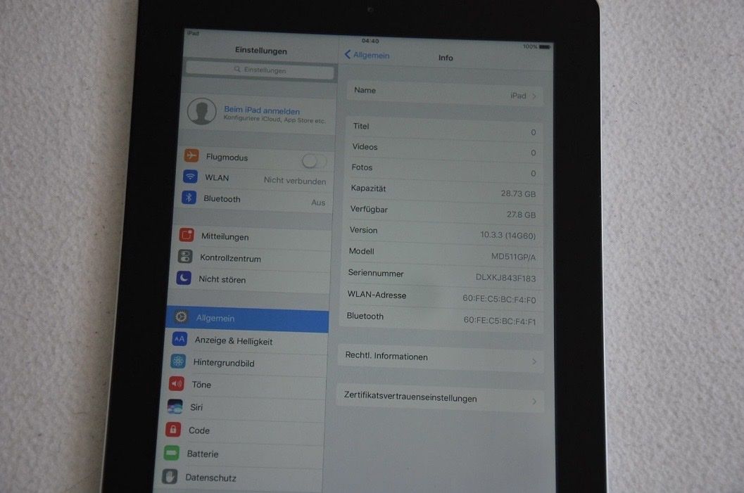 Apple Tablet PC: iPad 4 16Go Noir – Usato da Biel/Bienne venduto da kwy_2by2 2